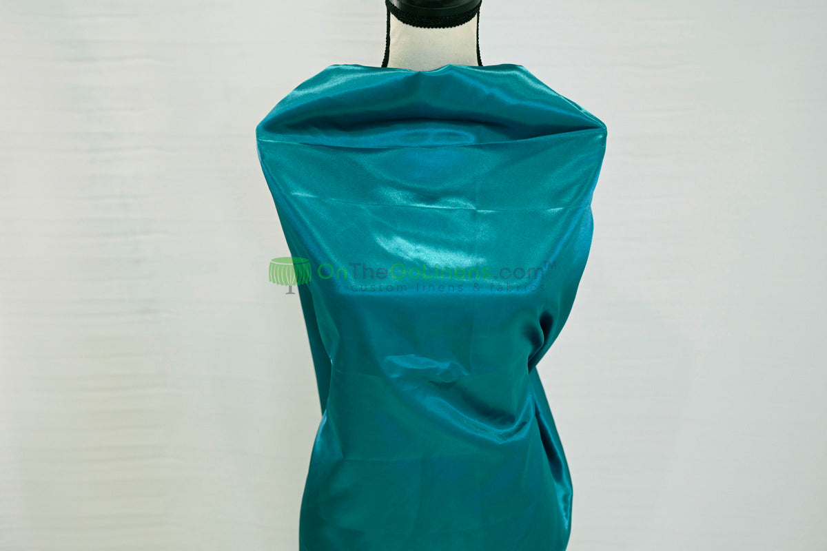 Stretch Charmeuse Fabric by the Yard | Silky Soft Stretch Satin Fabric | 4% Spandex | Multiple Colors |
