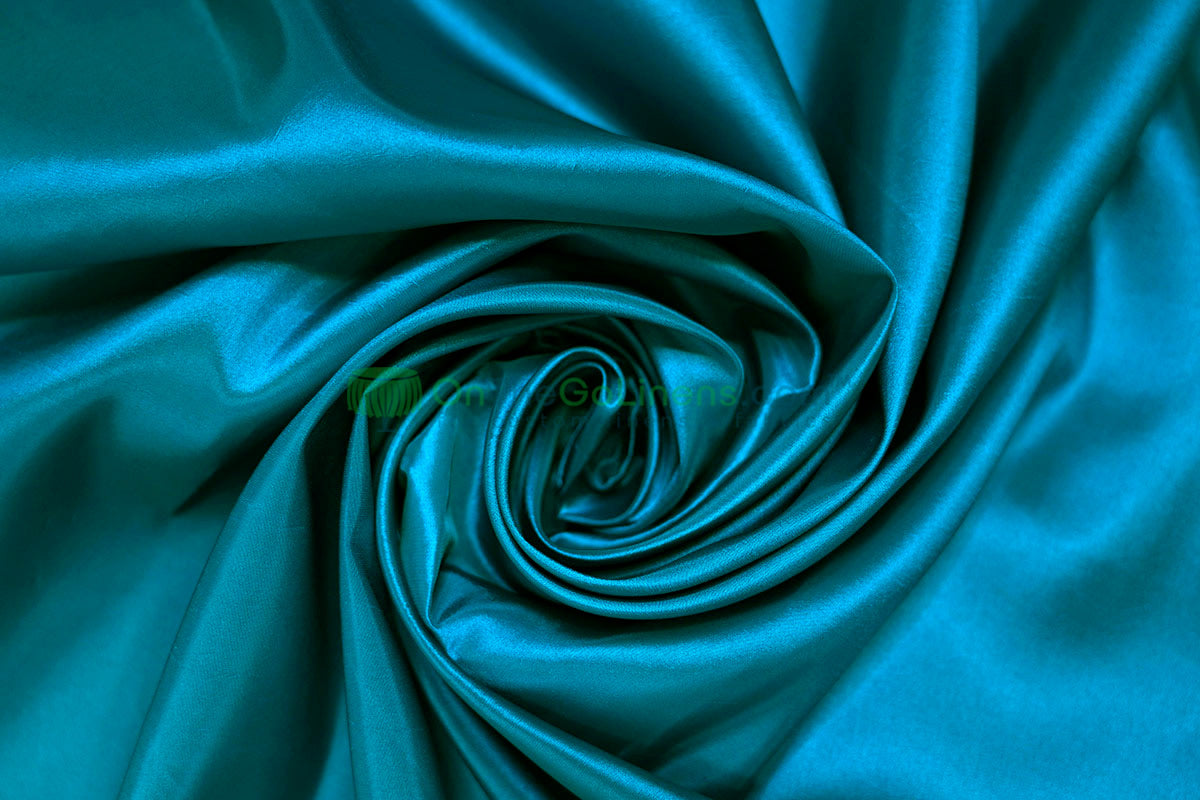 Taffeta Fabric by the Yard | Non Stretch Taffeta | 60" Wide | 75 Colors Available | Wholesale Bolt Available |