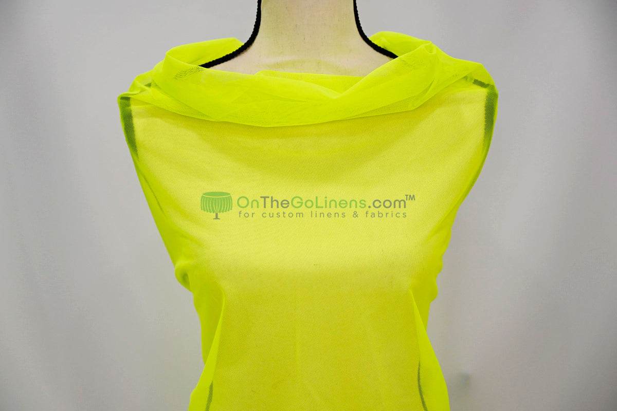 Power Mesh Spandex Fabric by the Yard | 60" Wide | Multiple Colors | 80/20 Nylon Spandex Blend |