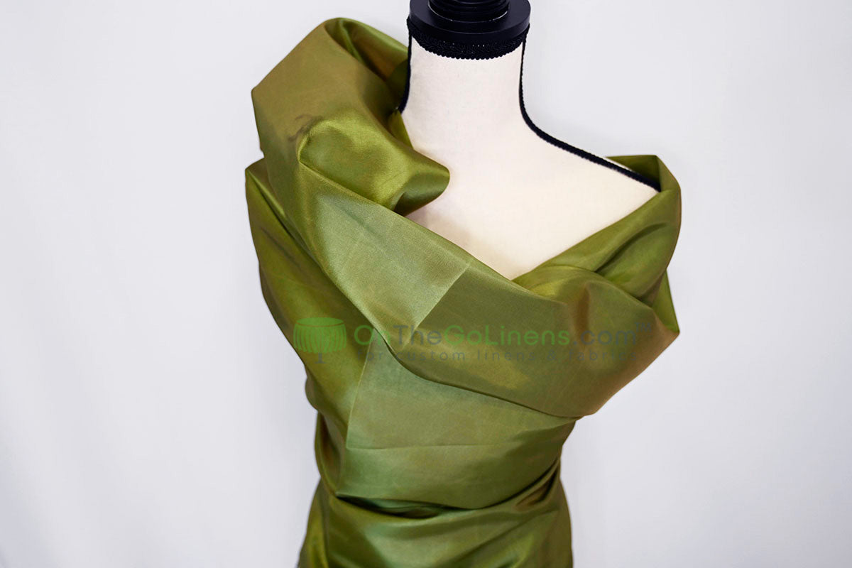 Taffeta Fabric by the Yard | Non Stretch Taffeta | 60" Wide | 75 Colors Available | Wholesale Bolt Available |