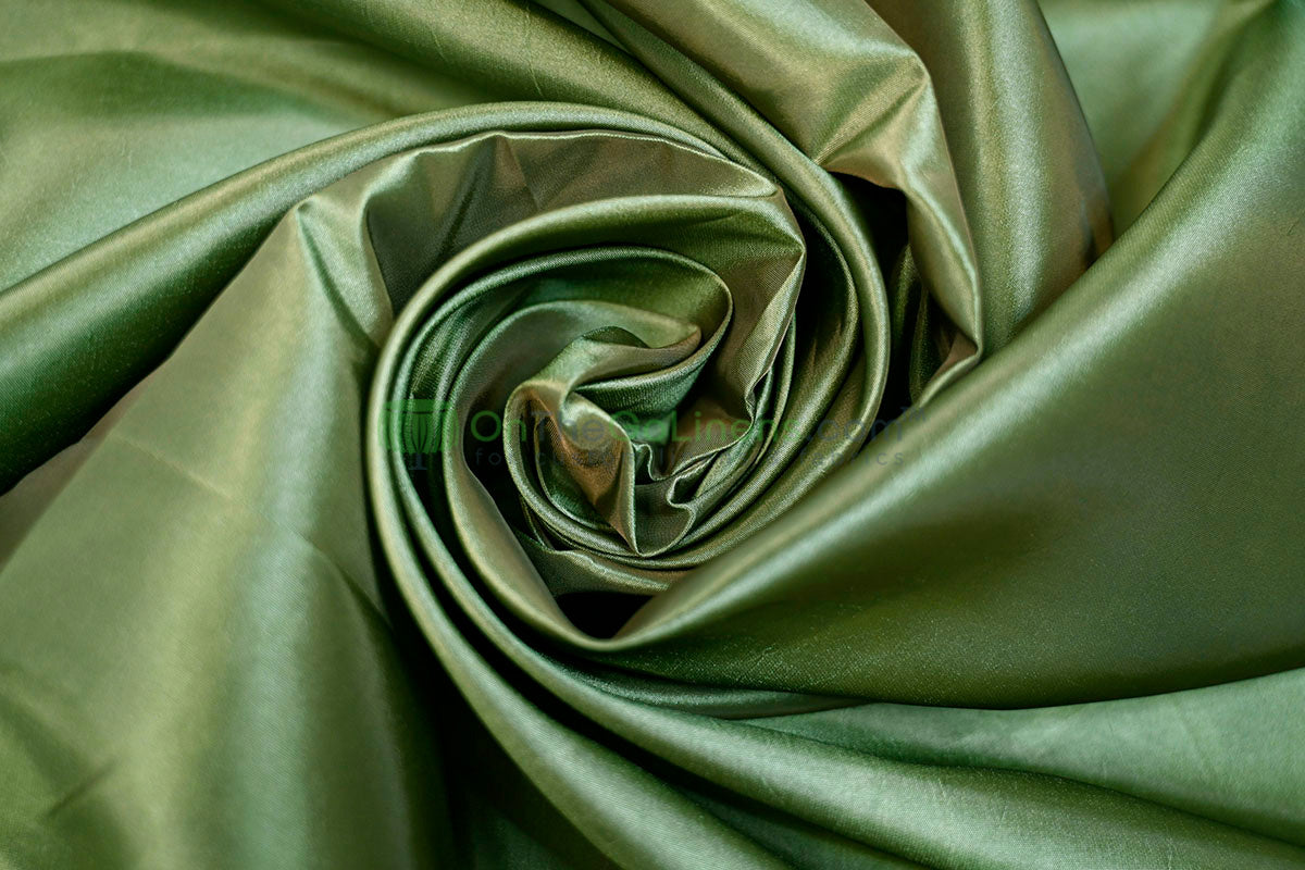 Taffeta Fabric by the Yard | Non Stretch Taffeta | 60" Wide | 75 Colors Available | Wholesale Bolt Available |