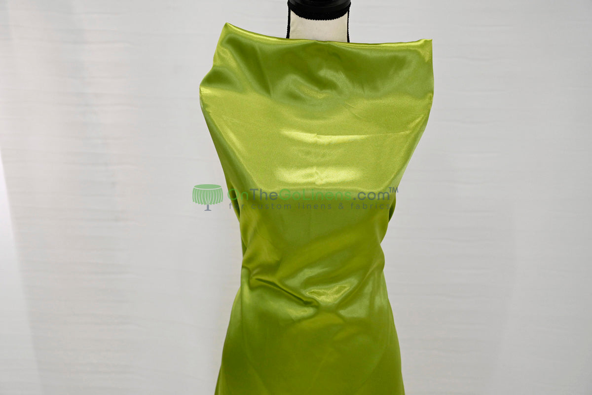Stretch Charmeuse Fabric by the Yard | Silky Soft Stretch Satin Fabric | 4% Spandex | Multiple Colors |