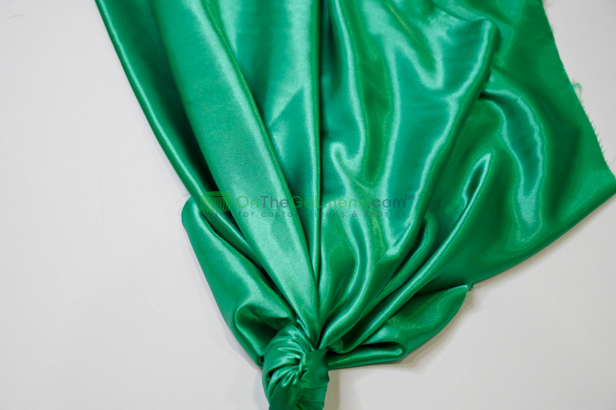 Stretch Charmeuse Fabric by the Yard | Silky Soft Stretch Satin Fabric | 4% Spandex | Multiple Colors |