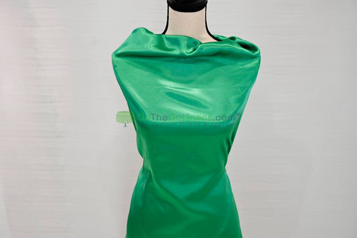 Stretch Charmeuse Fabric by the Yard | Silky Soft Stretch Satin Fabric | 4% Spandex | Multiple Colors |
