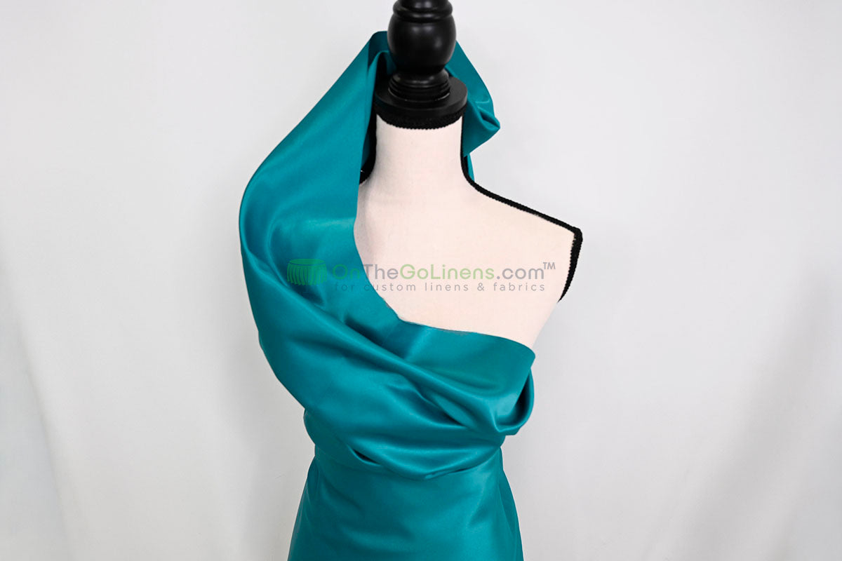 Lamour Satin Fabric by the Yard & Bolt | 100% Polyester Semi Dull Heavy Satin Fabric | 60" Wide | Multiple Colors |