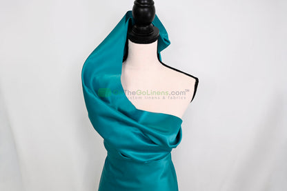 Lamour Satin Fabric by the Yard & Bolt | 100% Polyester Semi Dull Heavy Satin Fabric | 60" Wide | Multiple Colors |