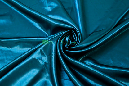 Stretch Charmeuse Fabric by the Yard | Silky Soft Stretch Satin Fabric | 4% Spandex | Multiple Colors |