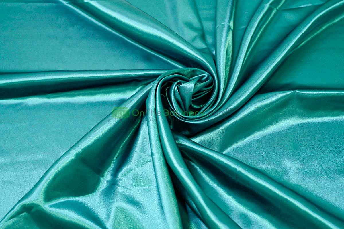 Stretch Charmeuse Fabric by the Yard | Silky Soft Stretch Satin Fabric | 4% Spandex | Multiple Colors |
