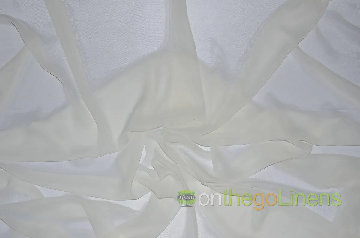 Ivory Two Tone Chiffon