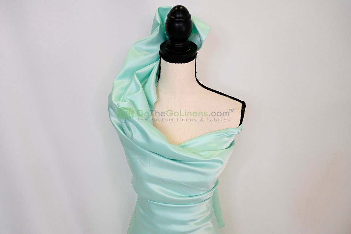 Lamour Satin Fabric by the Yard & Bolt | 100% Polyester Semi Dull Heavy Satin Fabric | 60" Wide | Multiple Colors |