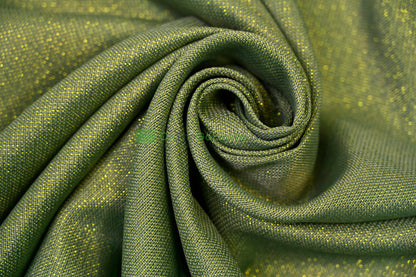 Metallic Vintage Linen Fabric by the Yard | Metallic Burlap Fabric | 60" Wide | 100% Polyester |