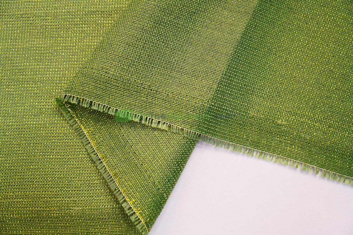 Metallic Vintage Linen Fabric by the Yard | Metallic Burlap Fabric | 60" Wide | 100% Polyester |