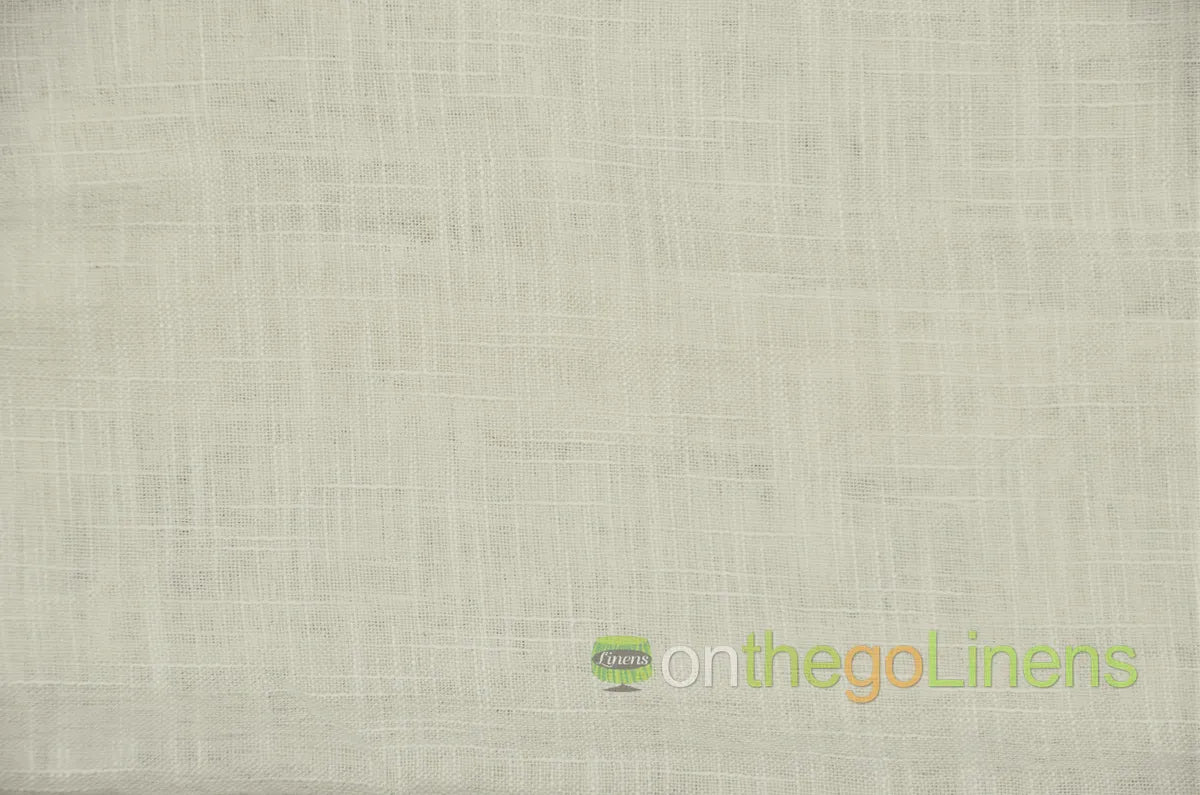 Faux Sheer Linen Table Linen | Double Wide Imitation Sheer Linen Tablecloths | Multiple Colors |