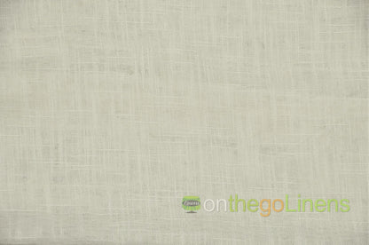 Faux Sheer Linen Table Linen | Double Wide Imitation Sheer Linen Tablecloths | Multiple Colors |