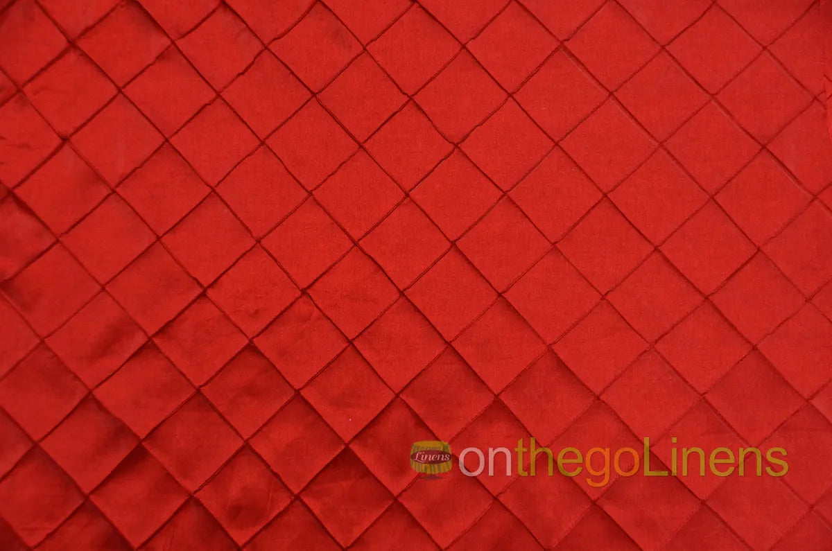 Pintuck 2x2 Fabric by the Yard | Diamond Taffeta Fabric | 52" wide | Multiple Colors |