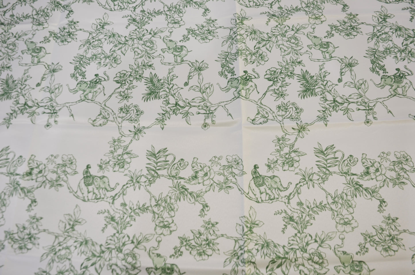 Ben Toile Satin Print Event Drapery Panels | French Style Toile Satin Print Curtains | 100% Polyester Washable |