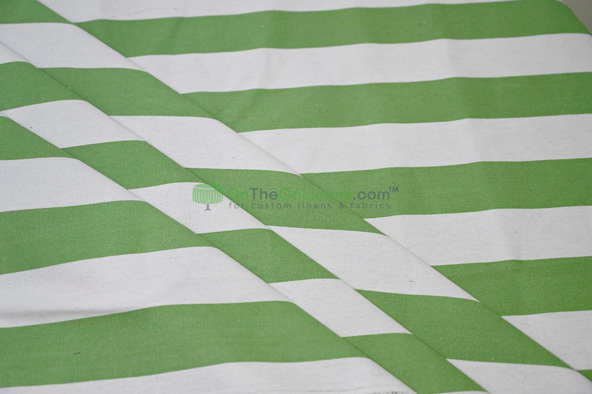 100% Cotton Canvas 2" Stripe Fabric | Sold by the Yard | Four Colors Available | 60" Wide |
