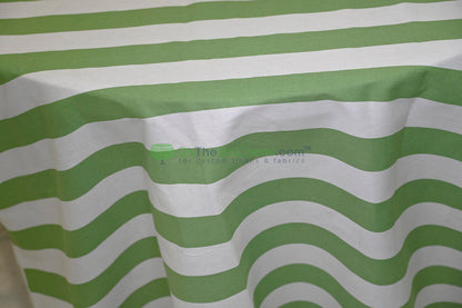 100% Cotton Canvas 2" Stripe Fabric | Sold by the Yard | Four Colors Available | 60" Wide |