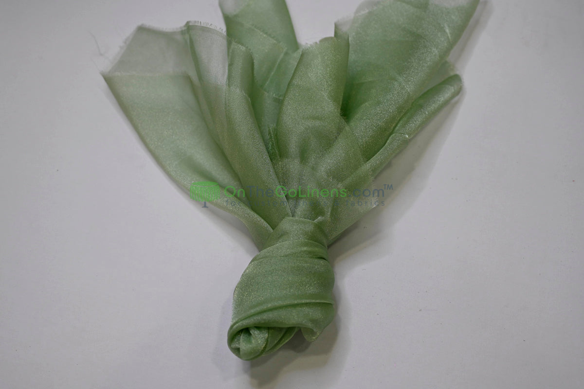 Japanese Crystal Organza Fabric | 100% Nylon | 45” Width | Sheer Luxury for Gowns & Décor