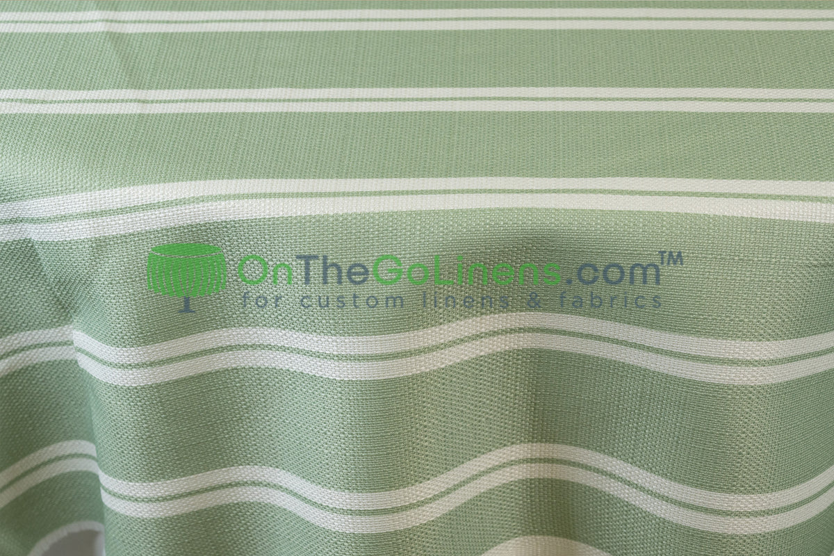 Monarch Stripe Tablecloths & Table Linens 100% Polyester for Weddings & Events