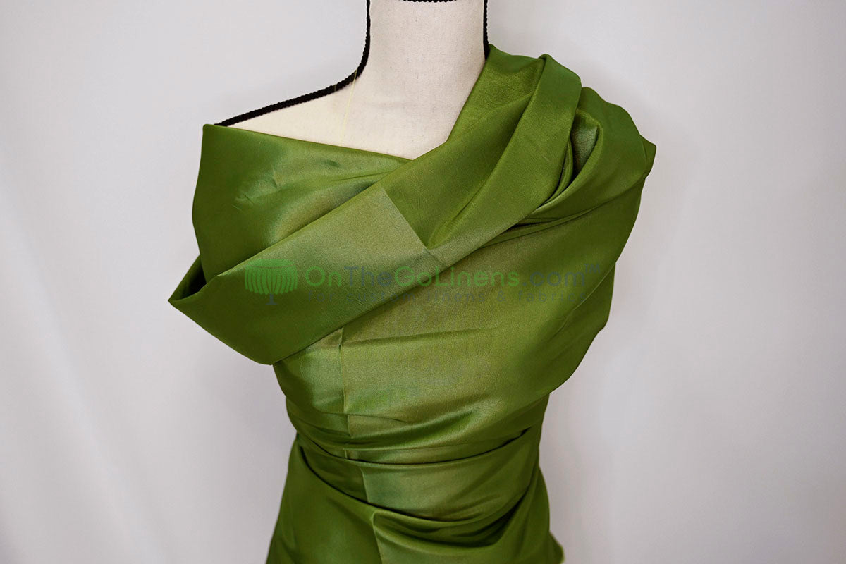 Taffeta Fabric by the Yard | Non Stretch Taffeta | 60" Wide | 75 Colors Available | Wholesale Bolt Available |