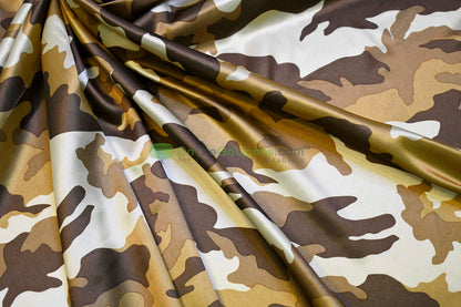 Army Camouflage Charmeuse Satin Tablecloths | Army Camouflage Tablecloths | Multiple Sizes |