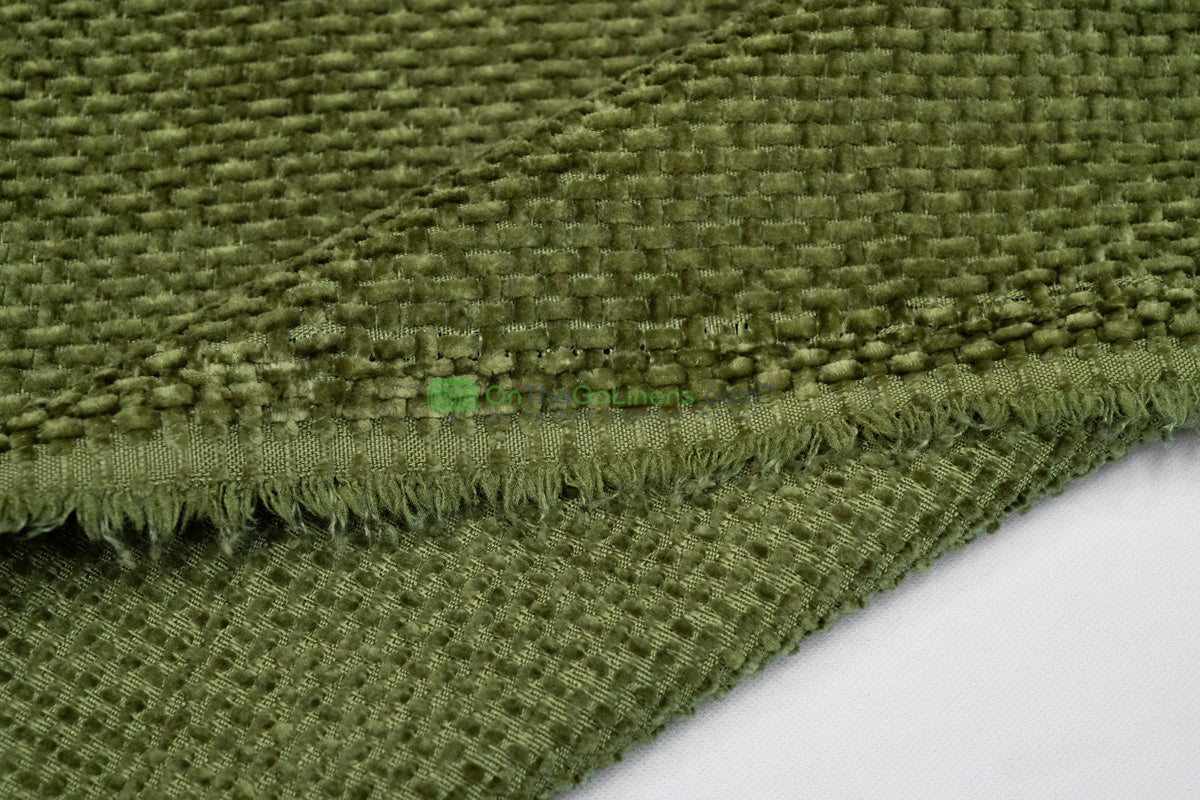Cozy Chenille Upholstery Fabric by the Yard | Soft Woven Polyester for Furniture & Home Décor