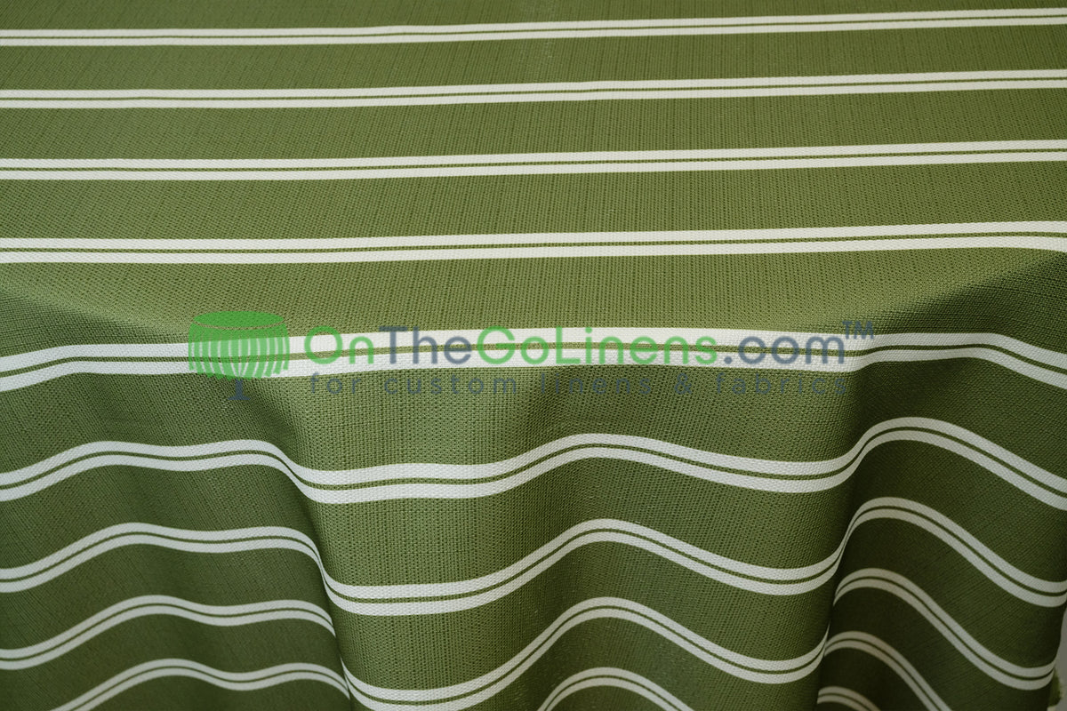 Monarch Stripe Tablecloths & Table Linens 100% Polyester for Weddings & Events