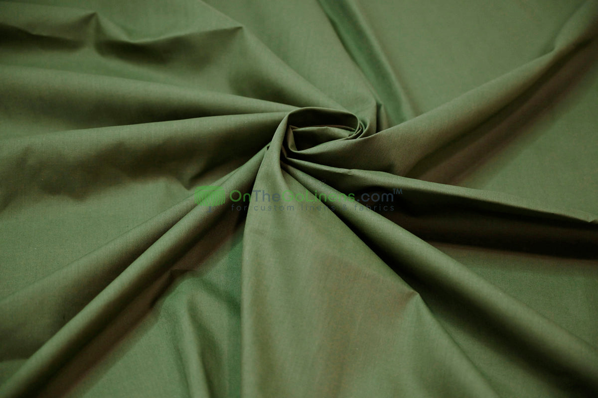 Woven Poly Cotton Broadcloth Fabric by the Yard | Polycotton Fabric | Multiple Colors | 60" Wide | 80/20 Blend |