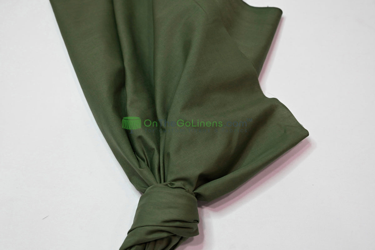Woven Poly Cotton Broadcloth Fabric by the Yard | Polycotton Fabric | Multiple Colors | 60" Wide | 80/20 Blend |