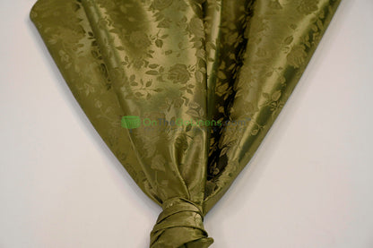 Floral Jacquard Satin Fabric by the Yard | Isabella Floral Jacquard | 60 Wide | Rose Jacquard Satin Fabric |