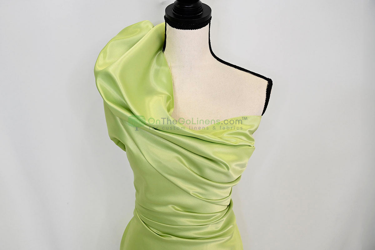 Lamour Satin Fabric by the Yard & Bolt | 100% Polyester Semi Dull Heavy Satin Fabric | 60" Wide | Multiple Colors |