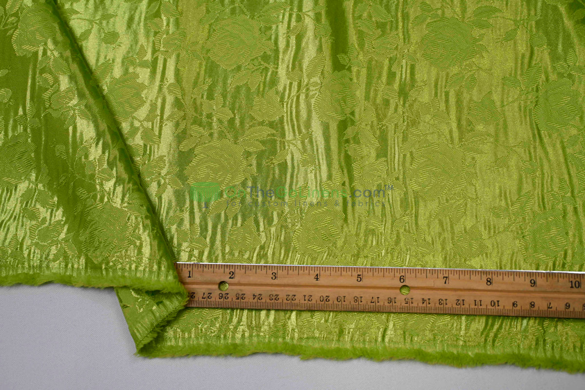 Floral Jacquard Satin Fabric by the Yard | Isabella Floral Jacquard | 60 Wide | Rose Jacquard Satin Fabric |
