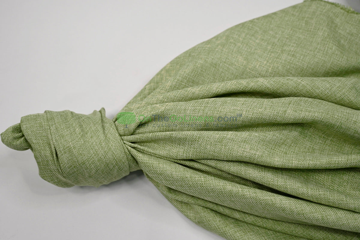 Vintage Linen Event Drapery Panels | Imitation Burlap Curtains | Washable 100% Polyester Burlap |