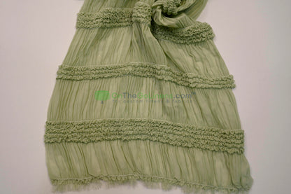 Pleated Ruffle Chiffon Fabric