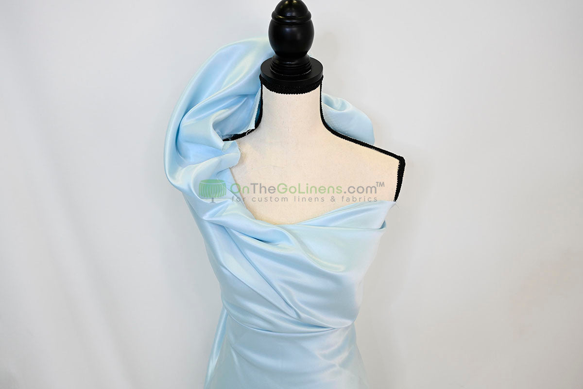 Lamour Satin Fabric by the Yard & Bolt | 100% Polyester Semi Dull Heavy Satin Fabric | 60" Wide | Multiple Colors |