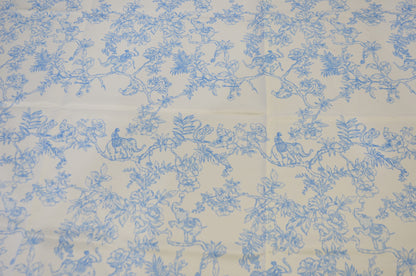 Ben Toile Satin Print Event Drapery Panels | French Style Toile Satin Print Curtains | 100% Polyester Washable |