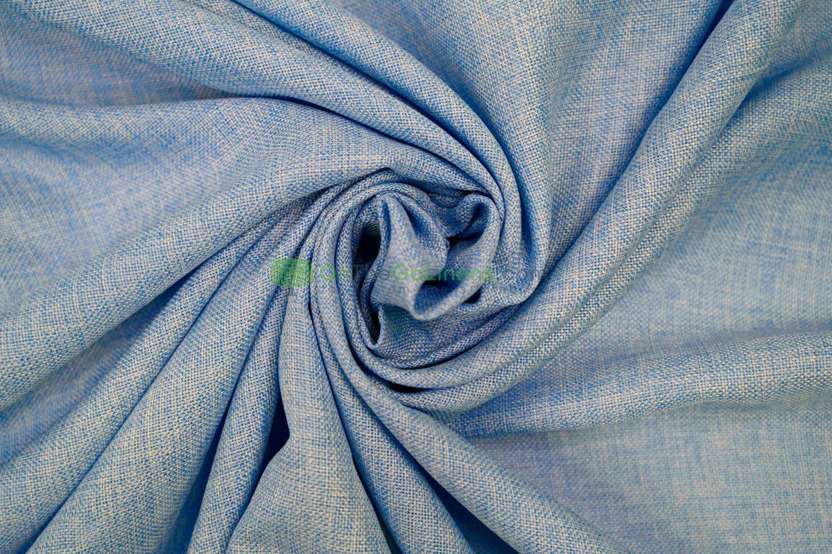 Vintage Linen Event Drapery Panels | Imitation Burlap Curtains | Washable 100% Polyester Burlap |