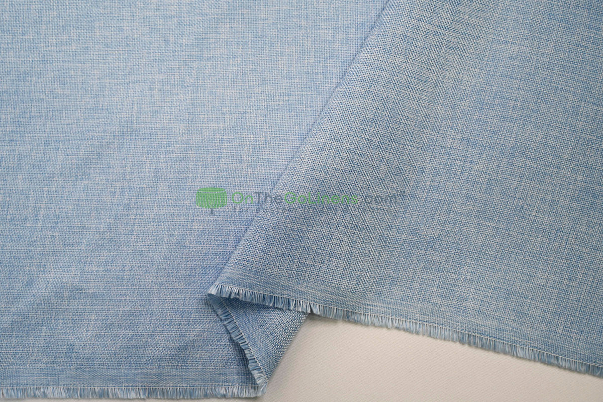 Vintage Linen Event Drapery Panels | Imitation Burlap Curtains | Washable 100% Polyester Burlap |