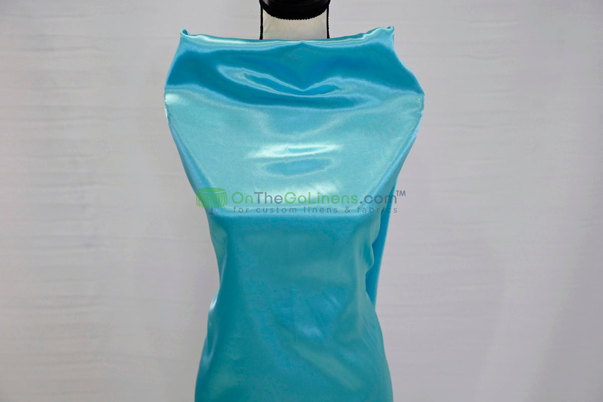 Charmeuse Satin Table Linens, Table Overlays, Table Drapes and Banquets | Multiple IFR Satin Colors |