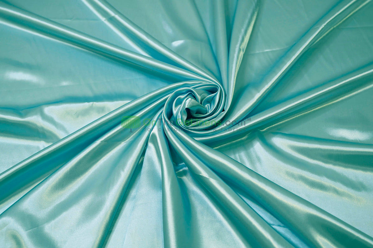 Stretch Charmeuse Fabric by the Yard | Silky Soft Stretch Satin Fabric | 4% Spandex | Multiple Colors |
