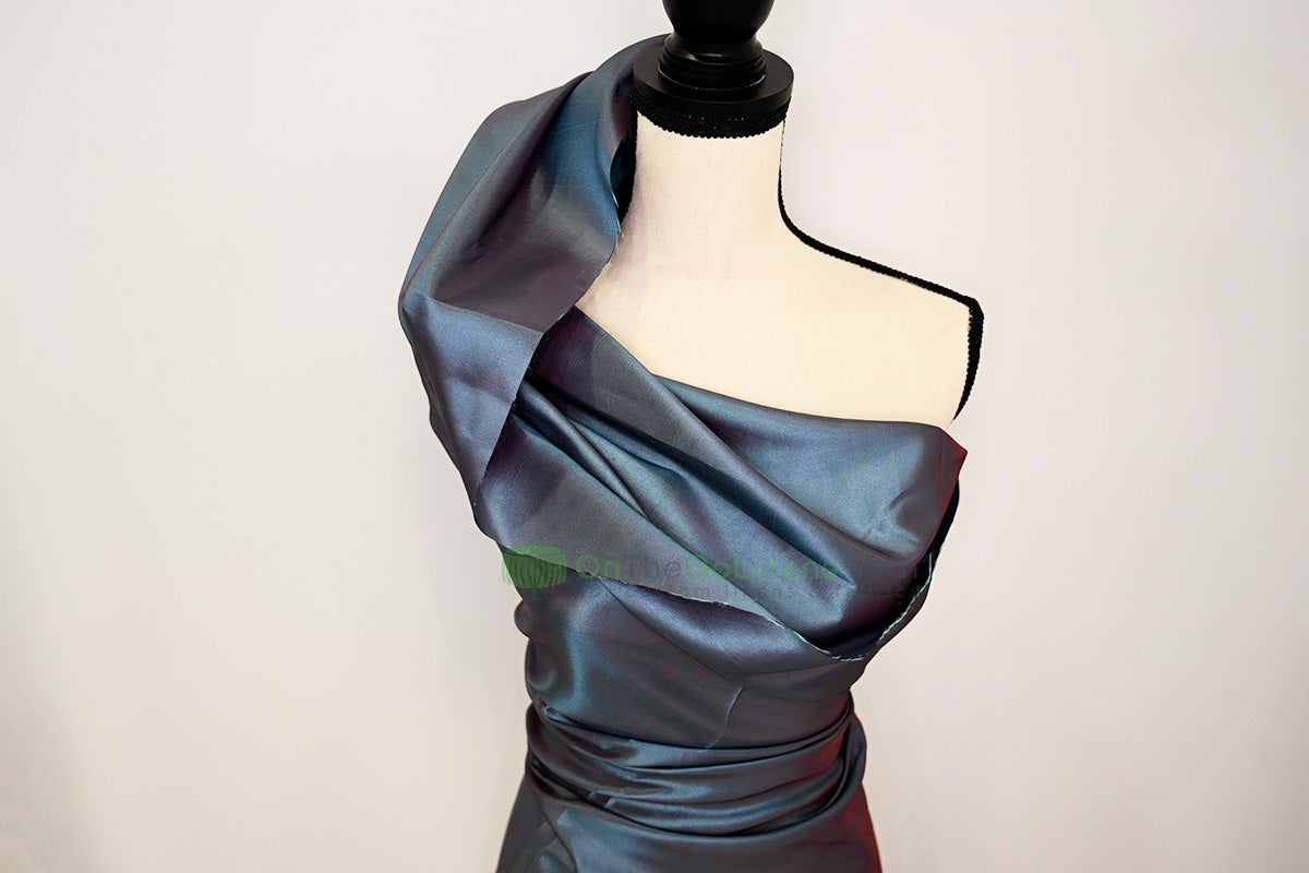 Taffeta Fabric by the Yard | Non Stretch Taffeta | 60" Wide | 75 Colors Available | Wholesale Bolt Available |
