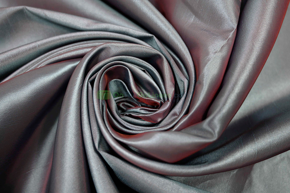 Taffeta Fabric by the Yard | Non Stretch Taffeta | 60" Wide | 75 Colors Available | Wholesale Bolt Available |