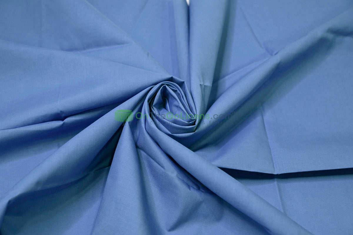 Woven Poly Cotton Broadcloth Fabric by the Yard | Polycotton Fabric | Multiple Colors | 60" Wide | 80/20 Blend |
