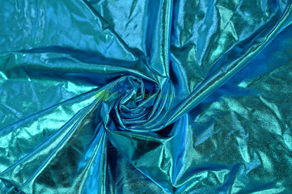 Foil Spandex Lame Fabric | Metallic Spandex Fabric by the Yard | 60" Wide | 96% Polyester 4% Spandex |