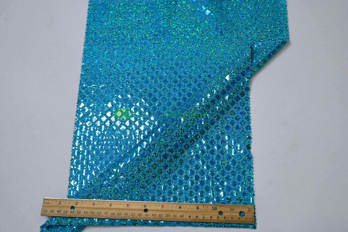 Holographic Sequin Fabric | 45” Wide | Lightweight & Flowing for Costumes, Gowns & Décor