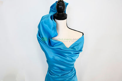 Lamour Satin Fabric by the Yard & Bolt | 100% Polyester Semi Dull Heavy Satin Fabric | 60" Wide | Multiple Colors |