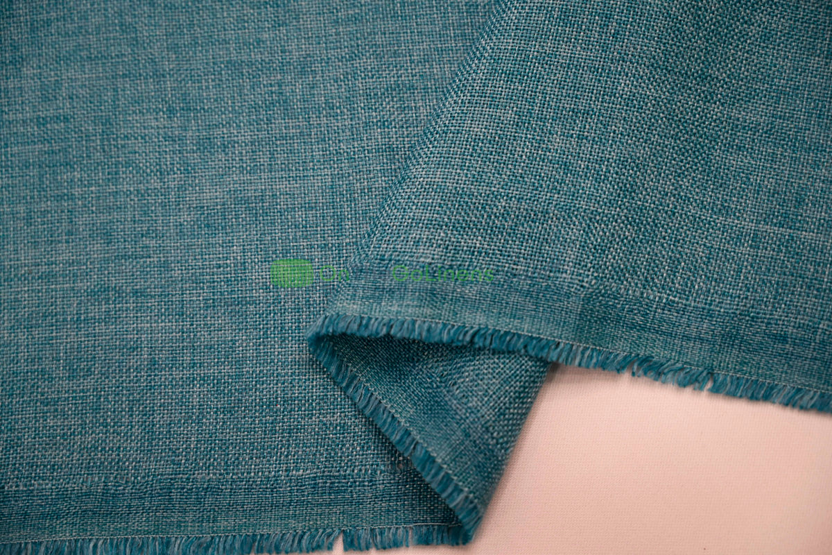 Vintage Linen Event Drapery Panels | Imitation Burlap Curtains | Washable 100% Polyester Burlap |