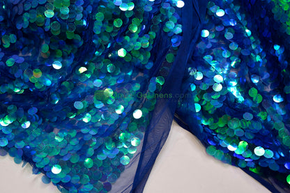 Payette Sequins Table Linens | Paillette Fish Scale Sequins Tablecloths | Multiple Colors |