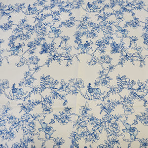 Ben Toile Satin Print Table Napkins | French Style Toile Satin Table Napkins | 100% Washable |